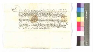 Albrecht Graf von Hohenlohe an Graf Kraft von Hohenlohe: Schuld an Ursel von Adelsheim.