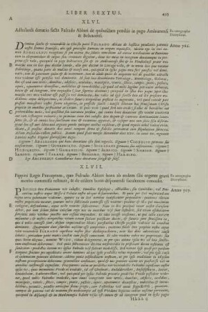 XLVII. Pippini Regis Praeceptum, quo Fulrado Abbati bona ab eodem sibi urgente gravi morbo commissa restituit, & de eisdem bonis disponendi facultatem concedit.
