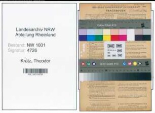 Entnazifizierung Theodor Kratz, geb. 23.08.1886 (Fotograf)
