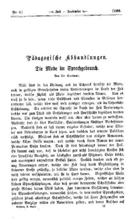 Die Mode im Sprachgebrauch