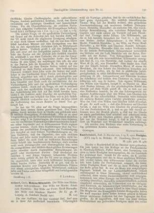 729-730 [Rezension] Hilbert, Gerhard, Moderne Willensziele