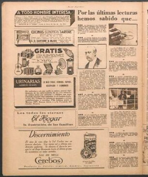 Por las últimas lecturas hemos sabido que...