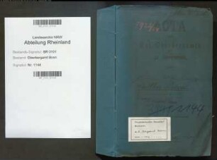 Resow; Walther, Bergassessor; Prüfungs- u. Personalakten Band 1