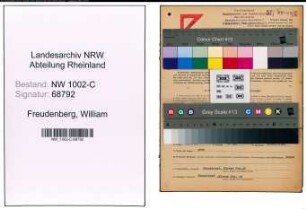 Entnazifizierung William Freudenberg, geb. 29.08.1894 (Vertreter)