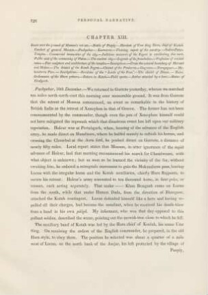 Chapter XIII. Route over the ground of Monson's retreat. - ...