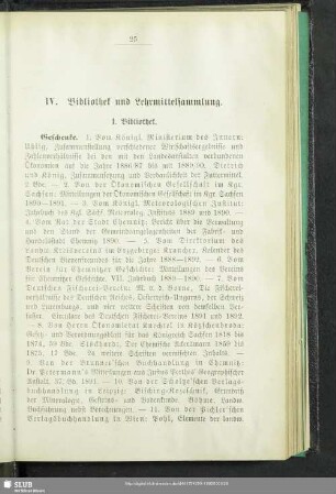 IV. Bibliothek und Lehrmittelsammlung