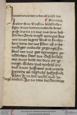 Papst Innocentius VIII., Ablassbrief (1490)