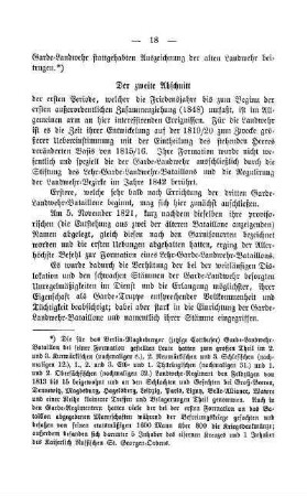[Zweiter Abschnitt: Von beendeter Formation bis zum Beginn des Jahres 1848]