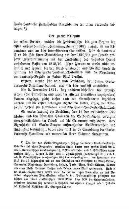 [Zweiter Abschnitt: Von beendeter Formation bis zum Beginn des Jahres 1848]
