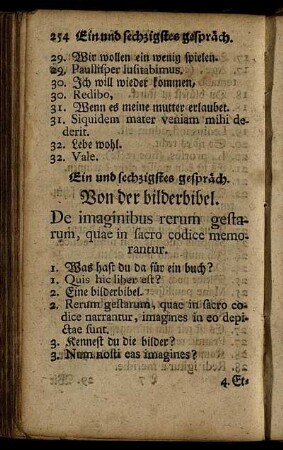 Ein und sechzigstes gespräch. Von der bilderbibel. - Zwey und siebenzigstes gespräch. Von der parforce jagd.