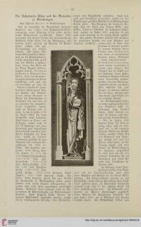 16: Der Rohrdorfer Altar und die Gemälde zu Gündringen, [1]