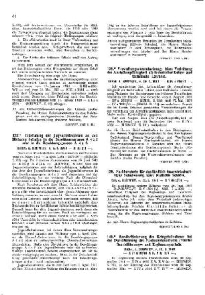 Einstufung der Jugendleiterinnen an den Höheren Schulen in die Besoldungsgruppe A 4 c 2 oder in die Besoldungsgruppe A 4 a 2 : [Erziehung] ; [Für das Reich] ; [Amtliche Erlasse] ; [Amtlicher Teil]