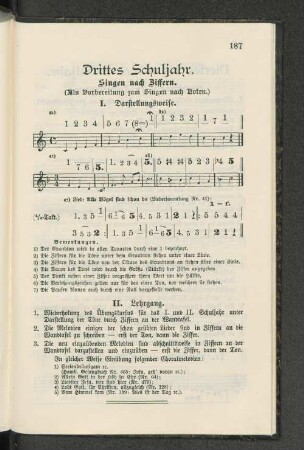 Drittes Schuljahr.