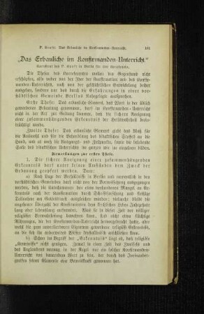 "¬Das¬ Erbauliche im Konfirmanden-Unterricht" : Korreferat für eine Kreissynode