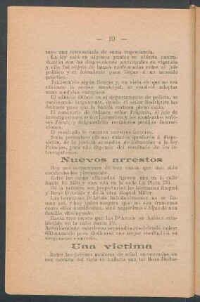 Una víctima