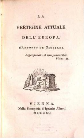La vertigine attuale dell'Europa