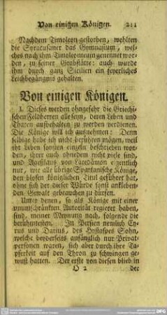 Von einigen Königen