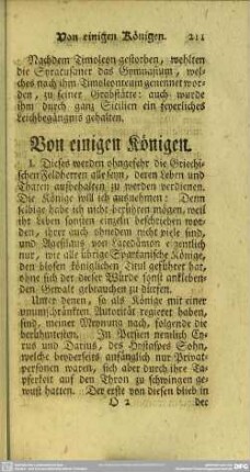 Von einigen Königen