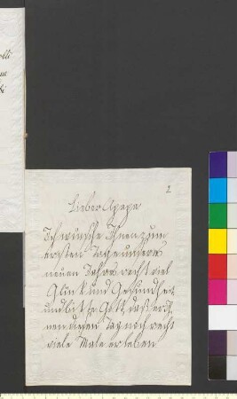 Brief von Goethe, Wolfgang Maximilian von an Goethe, Johann Wolfgang von