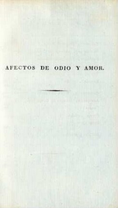 Afectos de odio y amor
