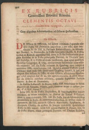 Ex Rubricis Generalibus Breviarii Romani