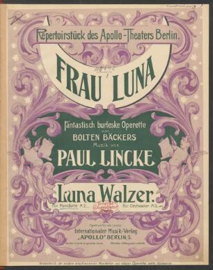 Luna-Walzer : aus der Operette: "Frau Luna"