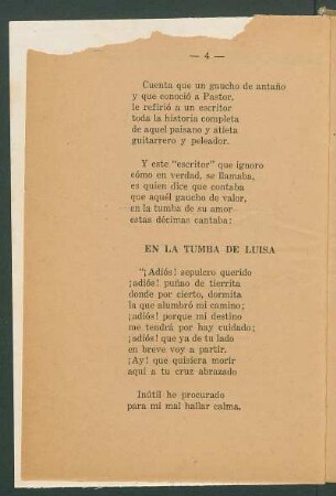 En la tumba de Luisa