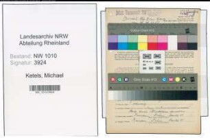 Entnazifizierung Michael Ketels , geb. 07.07.1912 (Vorarbeiter)
