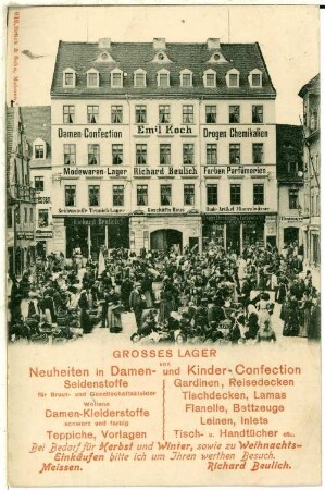 Meißen. Geschäftshaus Richard Beulich, Kleinmarkt