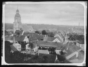 Frohburg. Blick auf die Stadt und Kirche