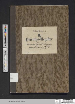 Heiratsregister Güldendorf 1896