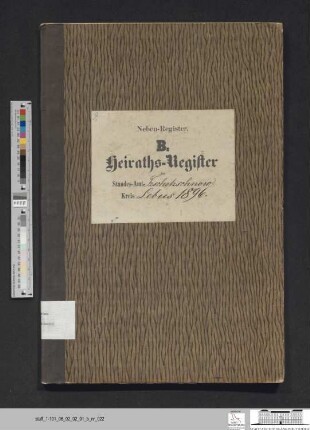 Heiratsregister Güldendorf 1896