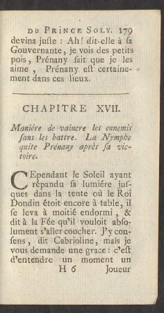 Chapitre XVII. Maniére de vaincre les ennemis sans les battre. La Nymphe quitte Prénany après sa victoire.