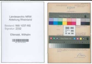 Entnazifizierung Wilhelm Ellersiek , geb. 00.00.0000 (Amtsinspektor)