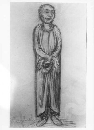 Der Verschwender : Der Verschwender. Kohlezeichnung; 505 x 362 mm (1921; E. Barlach). Güstrow: Privatbesitz