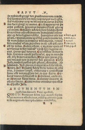 Argumentum In epistolam secundam Petri apostoli.