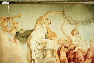 Die drei theologischen Tugenden und musizierende Putten