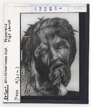 Erfurt, Ursulinenkloster: Pietà, Kopf Christi
