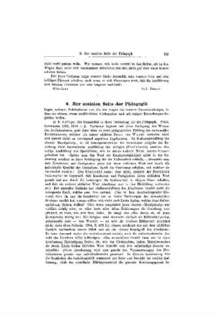 Zur sozialen Seite der Pädagogik