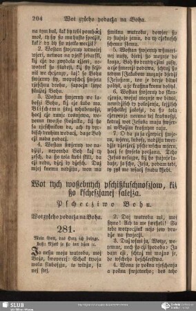 Wot tych woßebnych pschißłuschnoszjow, kiź ßo kscheszjanej salejża