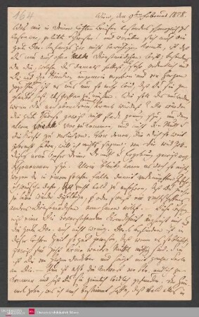 Was mir in Deinen letzten Briefen besonders schmerzlich zu lesen war, ... , 09.02.1828. - Benediktinerabtei St. Bonifaz in München und Andechs
