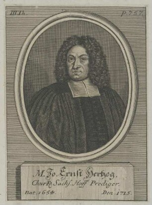 Bildnis des Jo. Ernst Hertzog