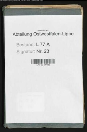 Anstellung der Amtsschreiber und Assessoren beim Amt Detmold