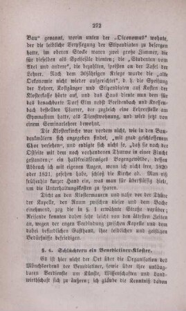 §. 6. Schlüchtern ein Benedictiner-Kloster.