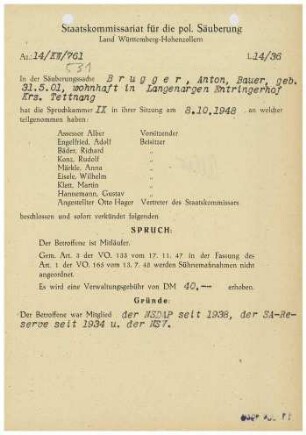Brugger, Anton