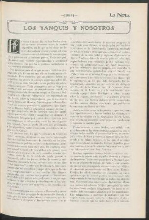 Los yanquis y nosotros