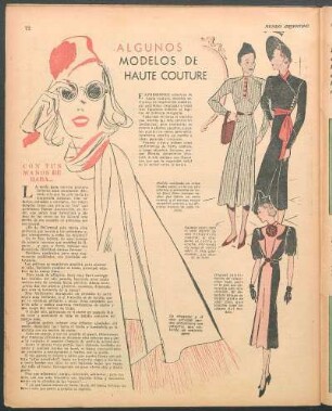 Algunos modelos de haute couture [Dibujos]