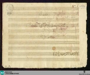 Symphonies - Mus. Hs. 812 : vl (2), vla, b; C; JenS 4
