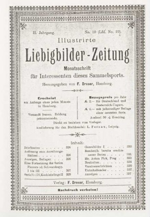 II. Jahrgang. No. 10 (Lfd. No. 22). (Hamburg, 1. October 1897.)