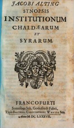 Synopsis Instutionum chaldaearum et Syrarum